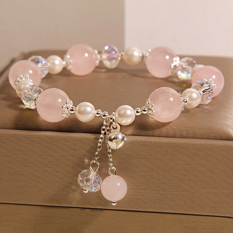 Natural Pink Crystal Pearl Self-acceptance Bracelet