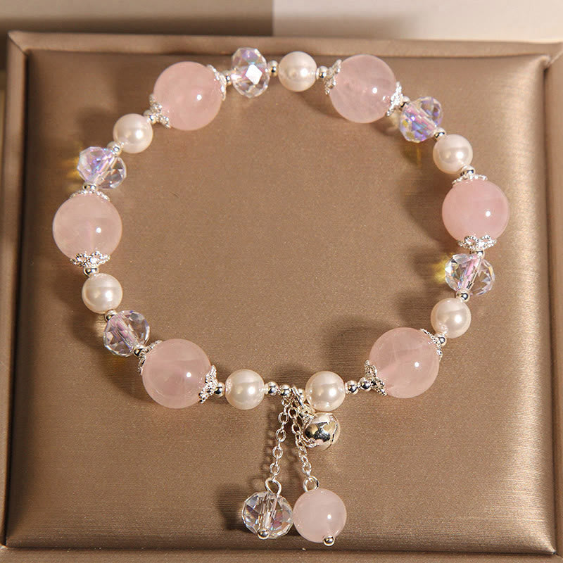 Natural Pink Crystal Pearl Self-acceptance Bracelet
