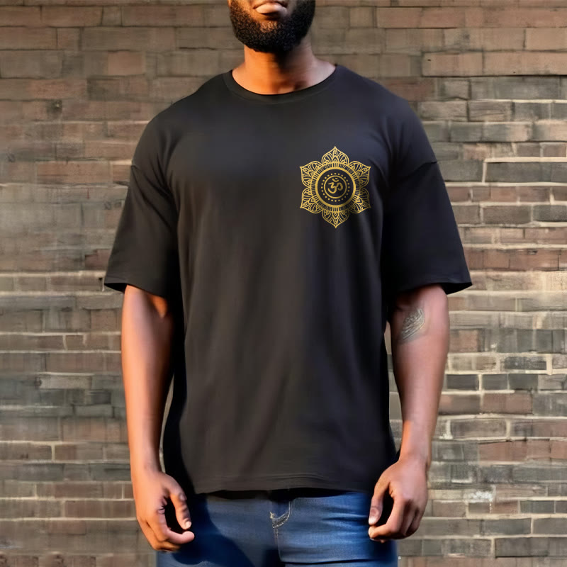 Golden Mandala OM Pattern Tee T-shirt