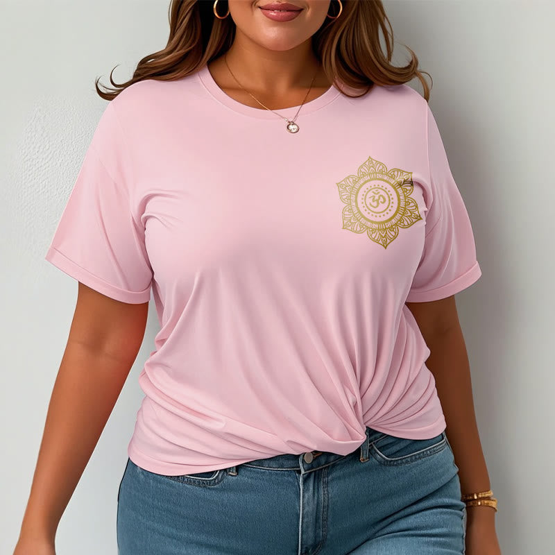 Golden Mandala OM Pattern Tee T-shirt