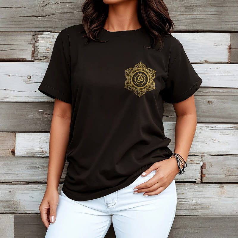 Golden Mandala OM Pattern Tee T-shirt