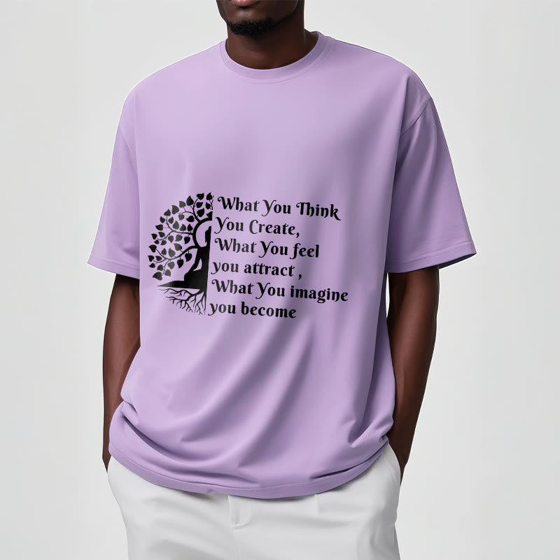 Half-meditation Buddha Tree Tee T-shirt