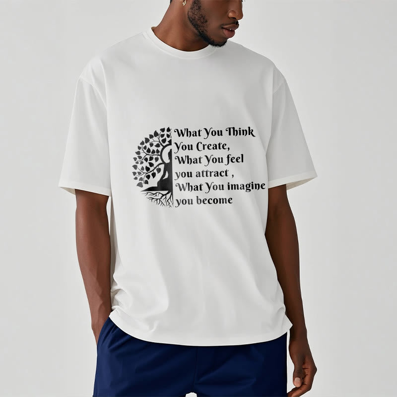 Half-meditation Buddha Tree Tee T-shirt