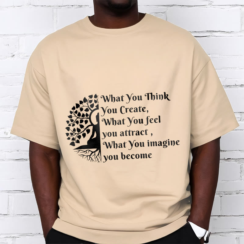 Half-meditation Buddha Tree Tee T-shirt