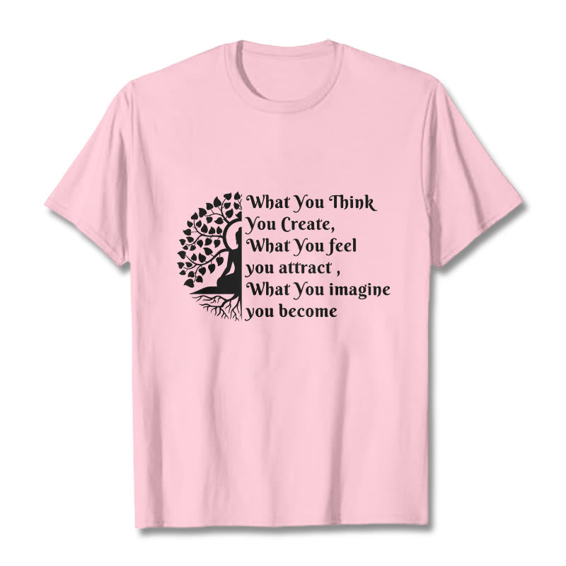 Half-meditation Buddha Tree Tee T-shirt