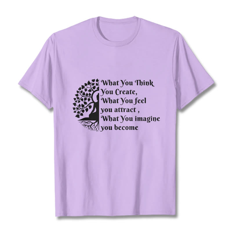 Half-meditation Buddha Tree Tee T-shirt