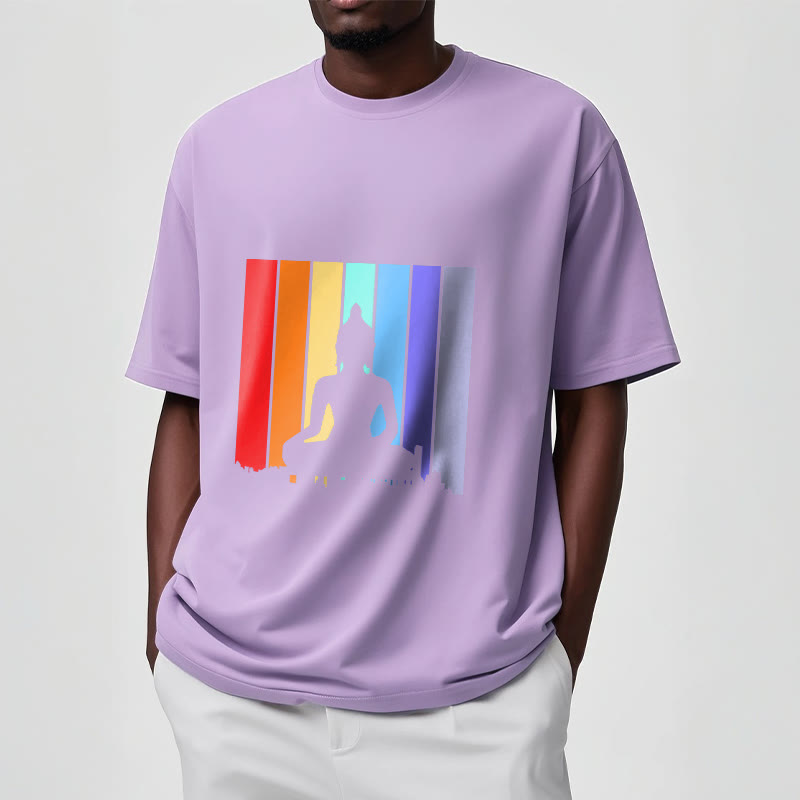 Meditation Buddha Rainbow Tee T-shirt