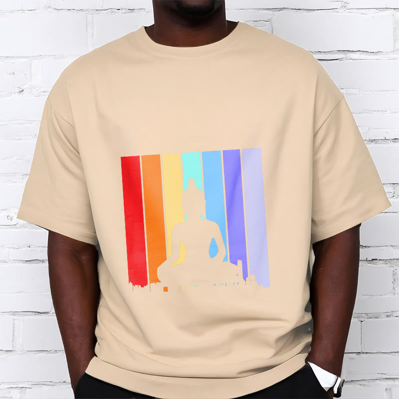 Meditation Buddha Rainbow Tee T-shirt