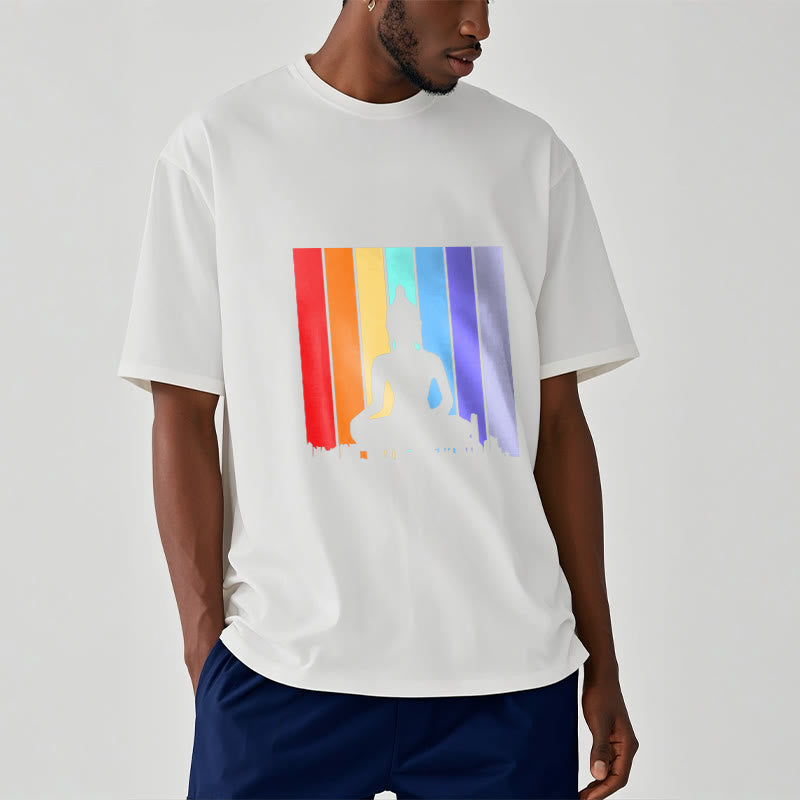 Meditation Buddha Rainbow Tee T-shirt