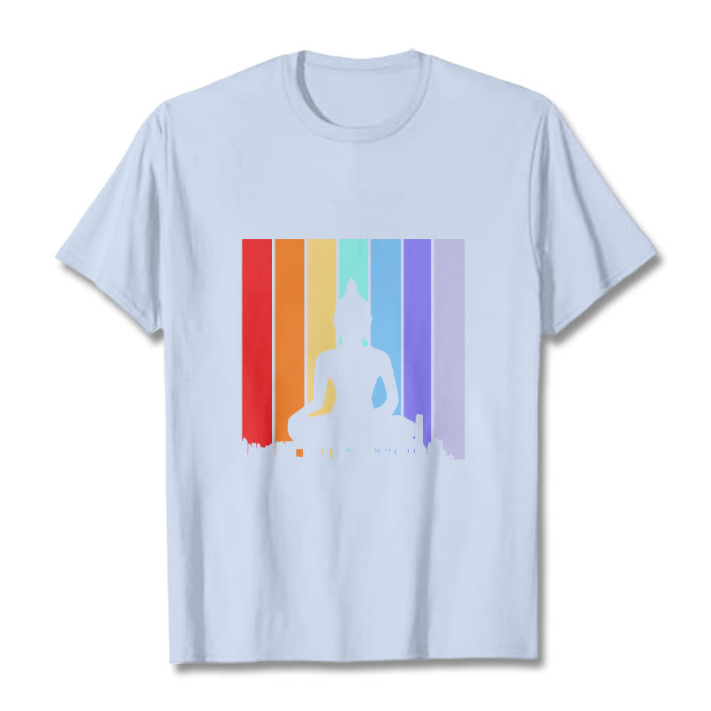 Meditation Buddha Rainbow Tee T-shirt