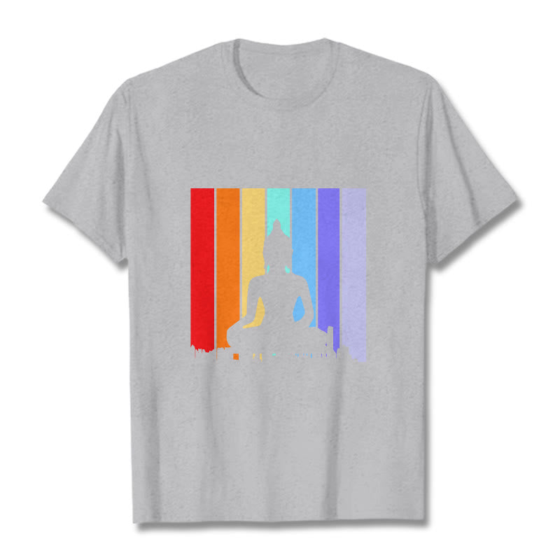 Meditation Buddha Rainbow Tee T-shirt