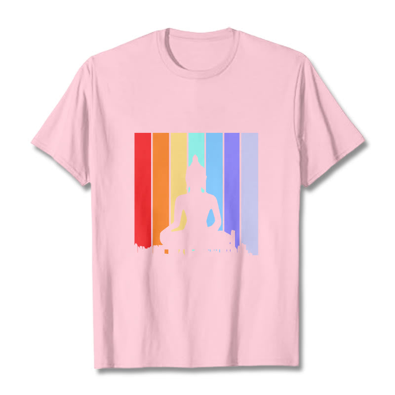 Meditation Buddha Rainbow Tee T-shirt