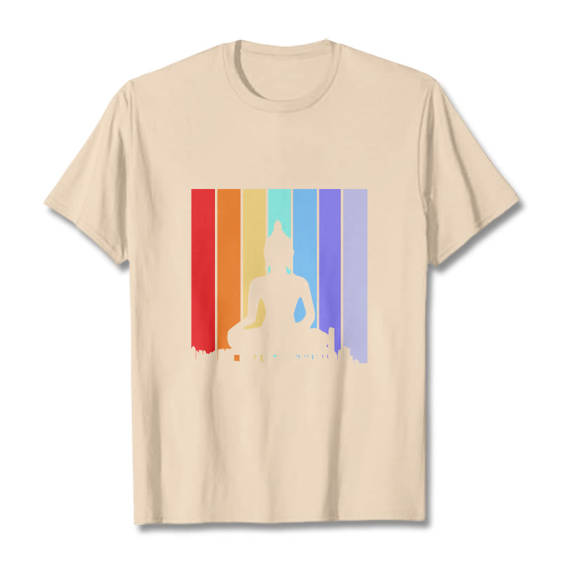 Meditation Buddha Rainbow Tee T-shirt