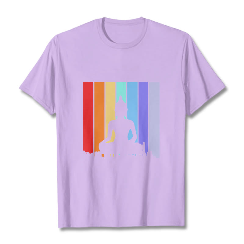 Meditation Buddha Rainbow Tee T-shirt