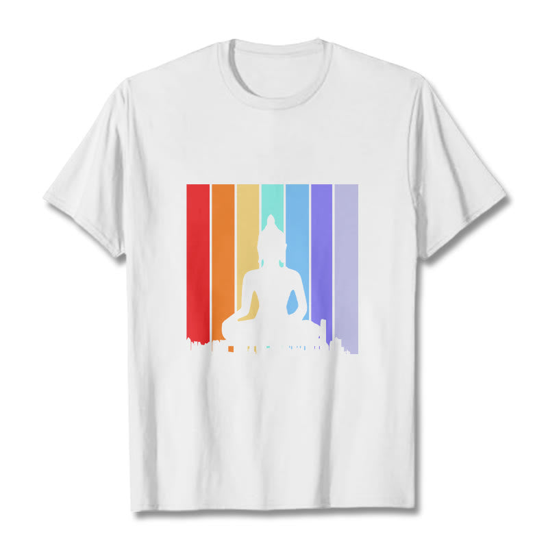 Meditation Buddha Rainbow Tee T-shirt