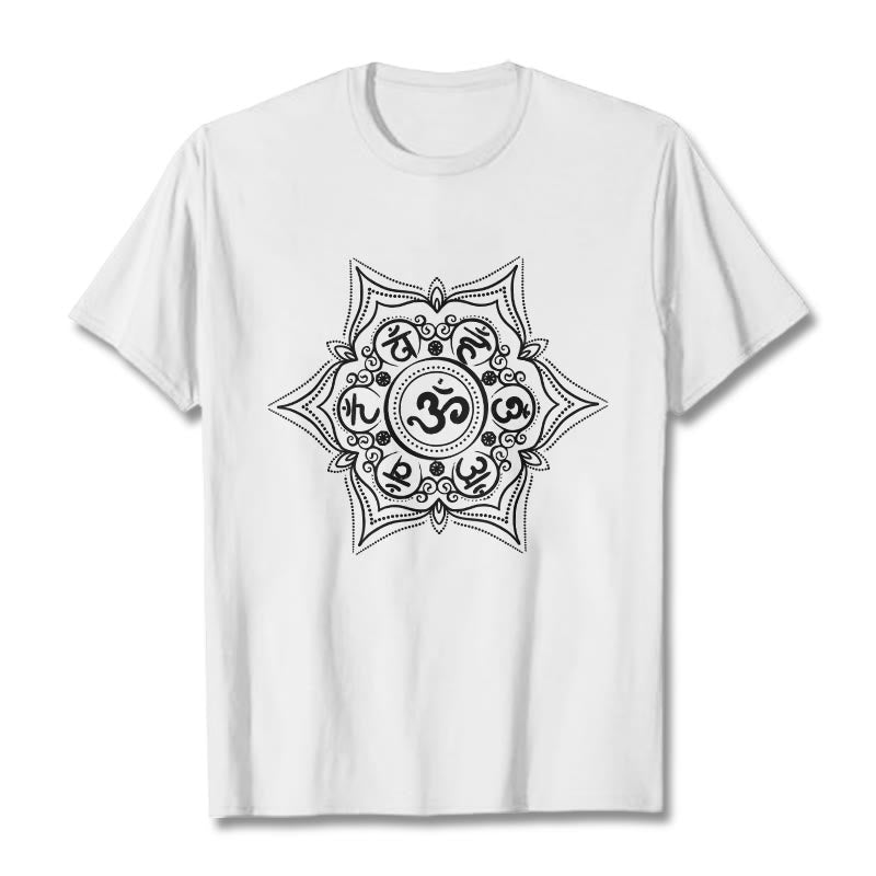 Soft Cotton Sacred Mandala Meditation T-Shirt