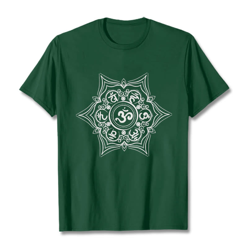 Soft Cotton Sacred Mandala Meditation T-Shirt