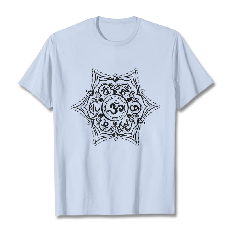 Soft Cotton Sacred Mandala Meditation T-Shirt