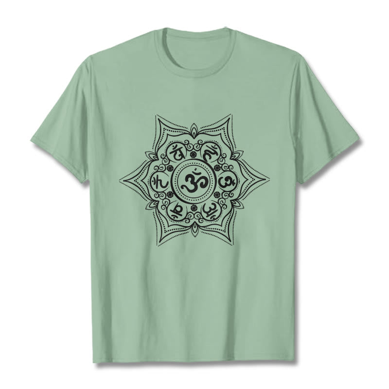 Soft Cotton Sacred Mandala Meditation T-Shirt