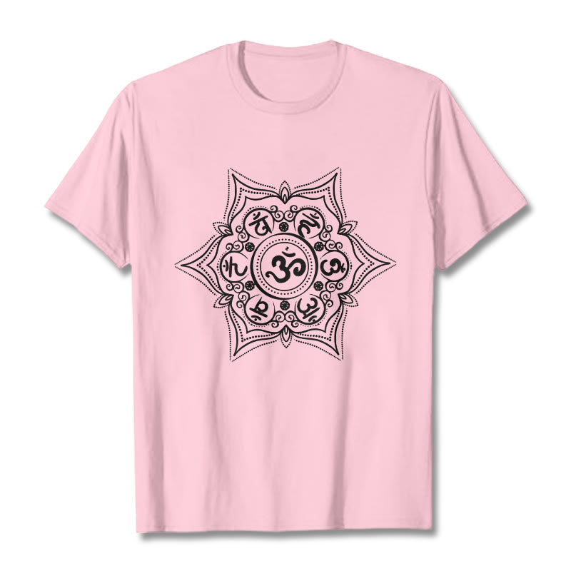 Soft Cotton Sacred Mandala Meditation T-Shirt