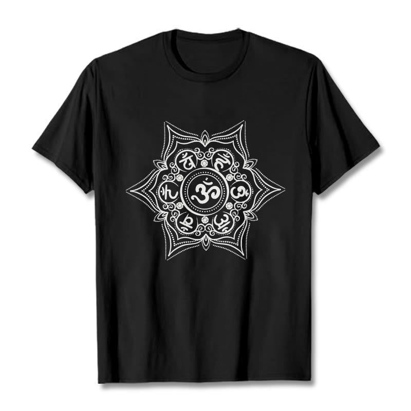 Soft Cotton Sacred Mandala Meditation T-Shirt