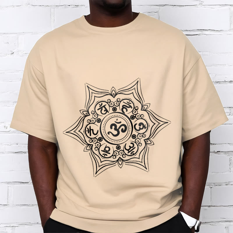 Soft Cotton Sacred Mandala Meditation T-Shirt