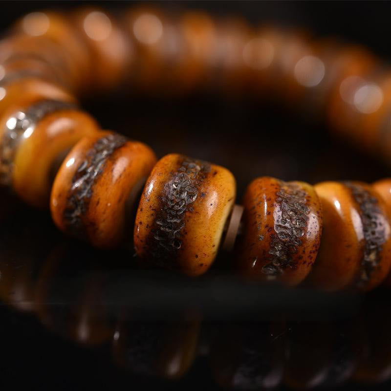 Vintage Tibetan Bone Beads Skull Balance Bracelet