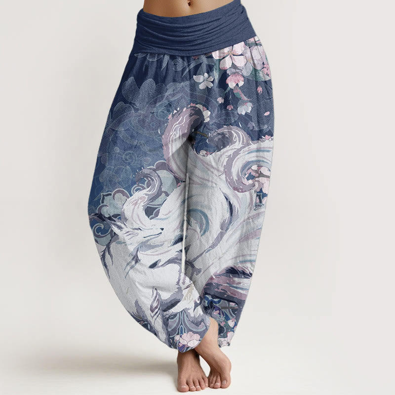 Pure Cotton Pleated Waist Mindful Movement Harem Pants
