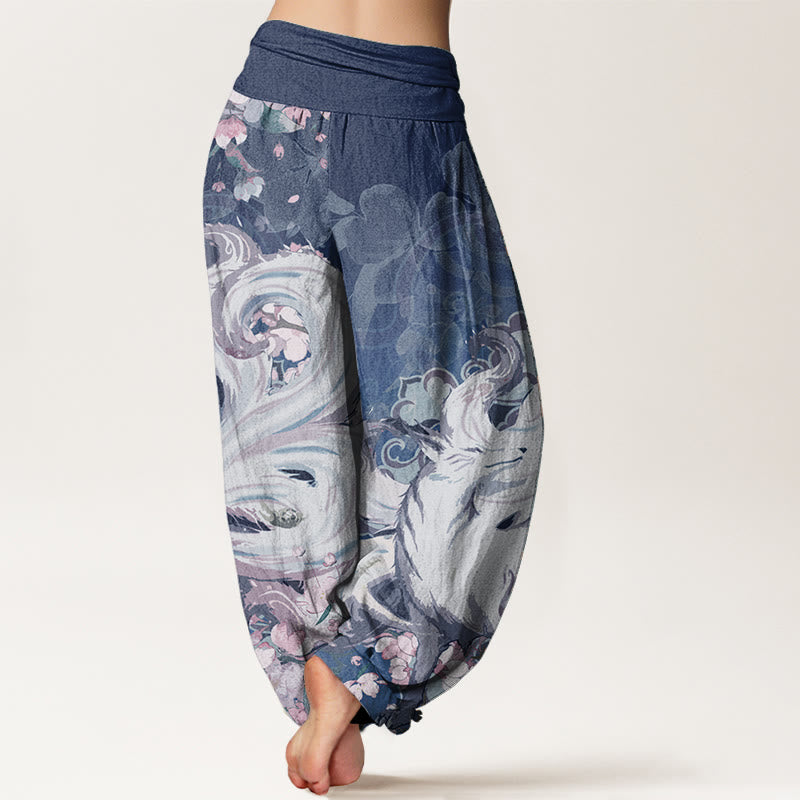 Pure Cotton Pleated Waist Mindful Movement Harem Pants
