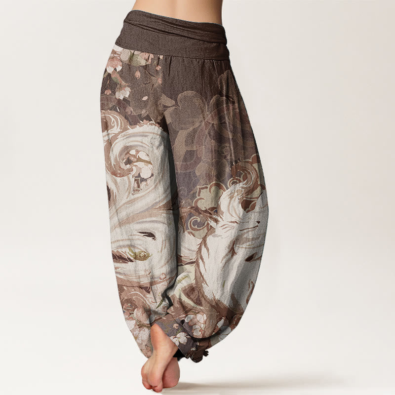 Pure Cotton Pleated Waist Mindful Movement Harem Pants