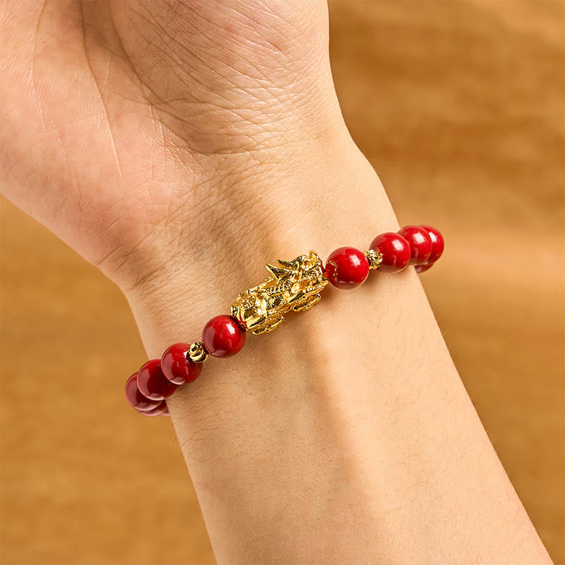 Cinnabar PiXiu Calm Blessing Bracelet
