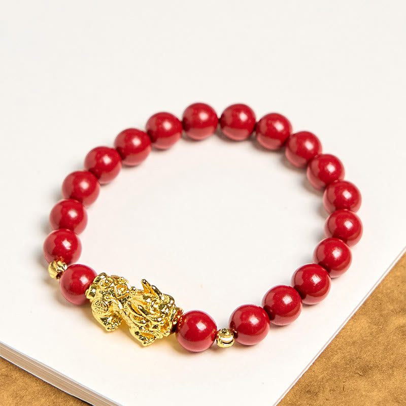 Cinnabar PiXiu Calm Blessing Bracelet