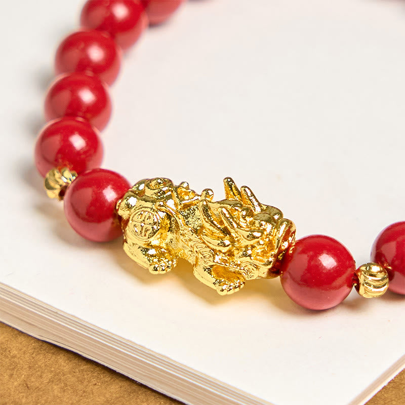 Cinnabar PiXiu Calm Blessing Bracelet