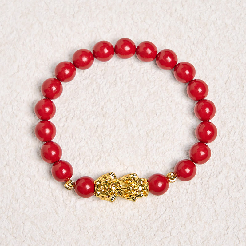 Cinnabar PiXiu Calm Blessing Bracelet