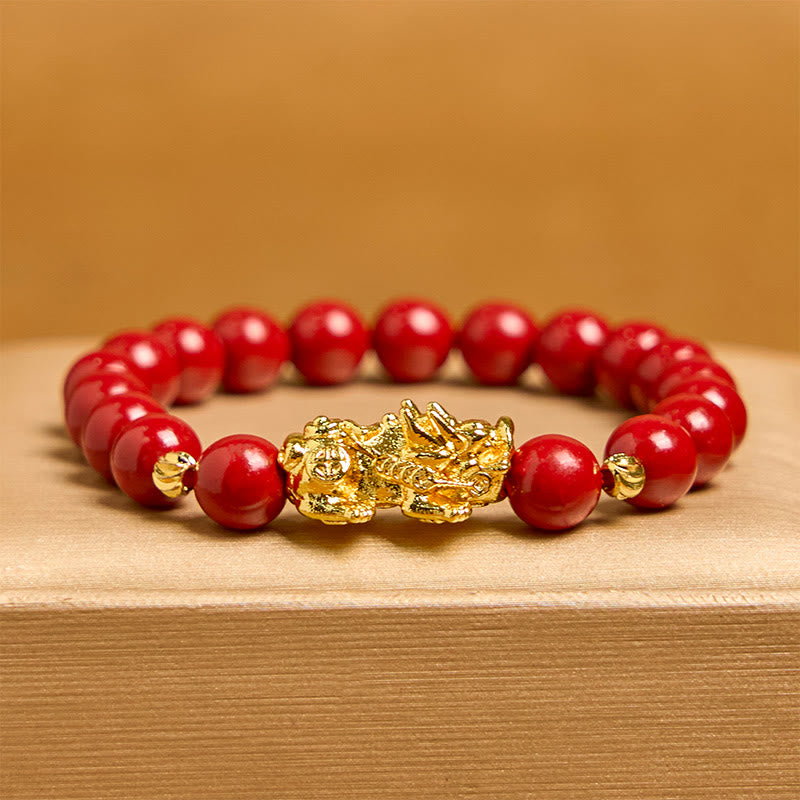Cinnabar PiXiu Calm Blessing Bracelet
