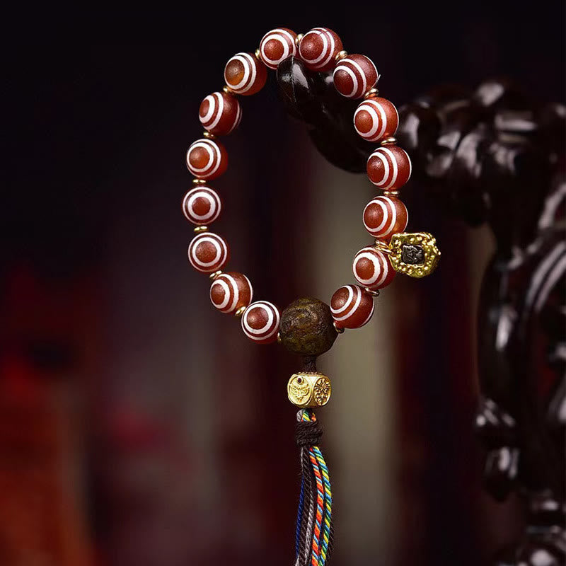 Tibetan Zakiram Red Agate Confidence Bracelet