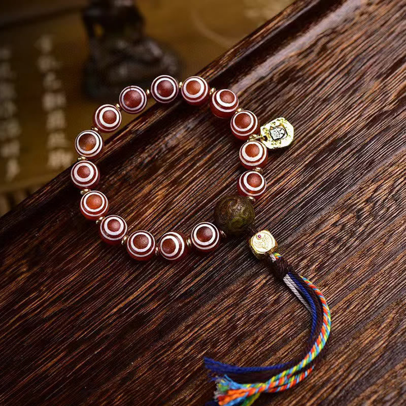 Tibetan Zakiram Red Agate Confidence Bracelet
