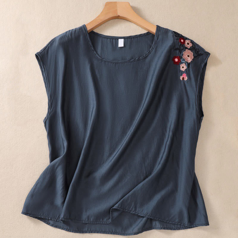Tactile Cotton Linen Embroidered Mindful Meditation Vest