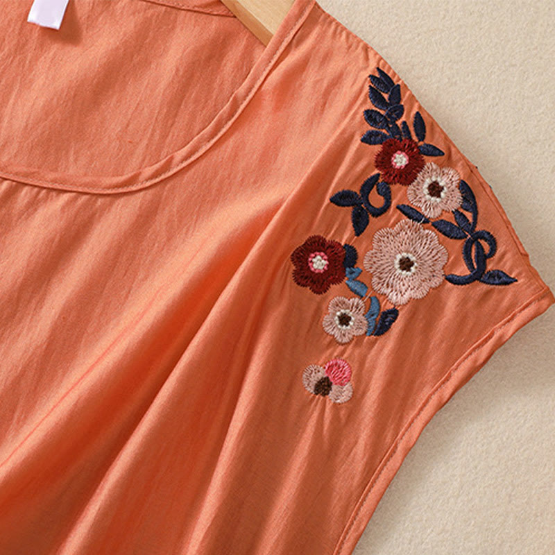 Tactile Cotton Linen Embroidered Mindful Meditation Vest