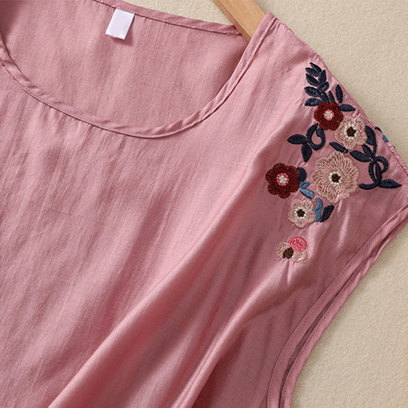 Tactile Cotton Linen Embroidered Mindful Meditation Vest