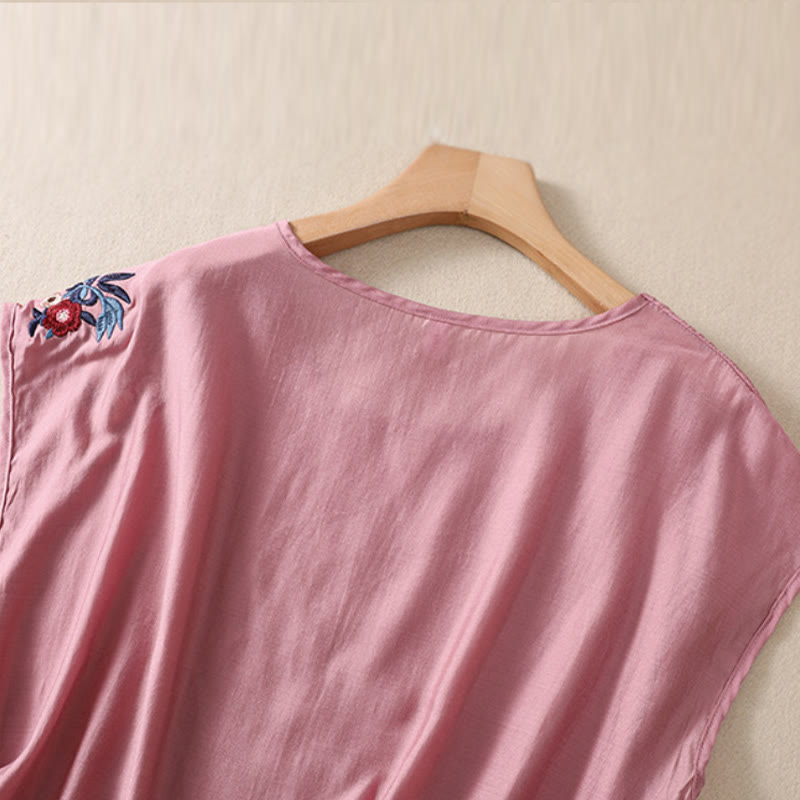 Tactile Cotton Linen Embroidered Mindful Meditation Vest