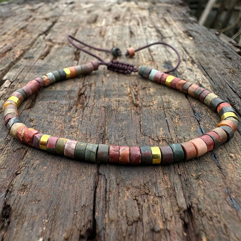 Rhodonite Healing Relationships Spacer Bead Bracelet