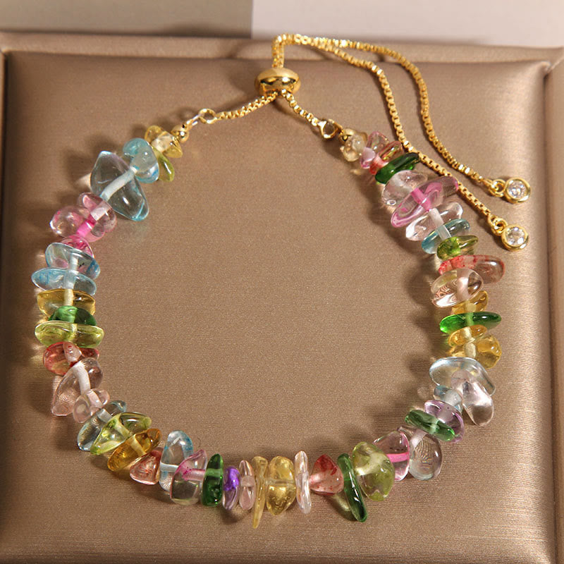 Various Gravel Crystals White Crystal Blue Crystal Protection Bracelet