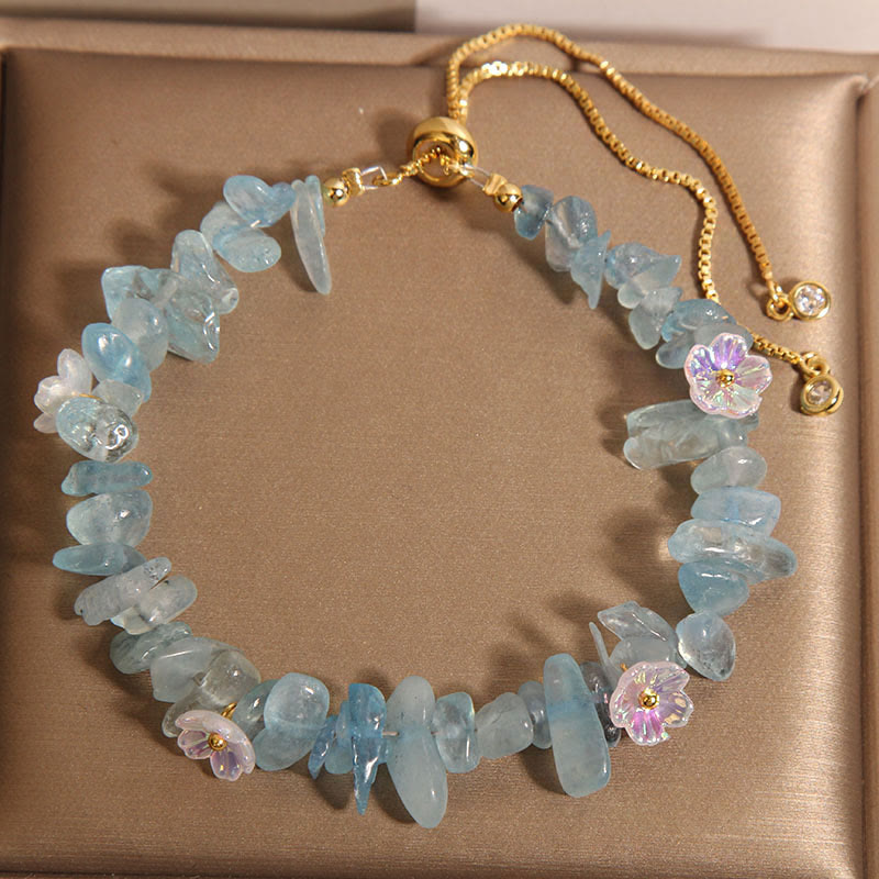 Various Gravel Crystals White Crystal Blue Crystal Protection Bracelet