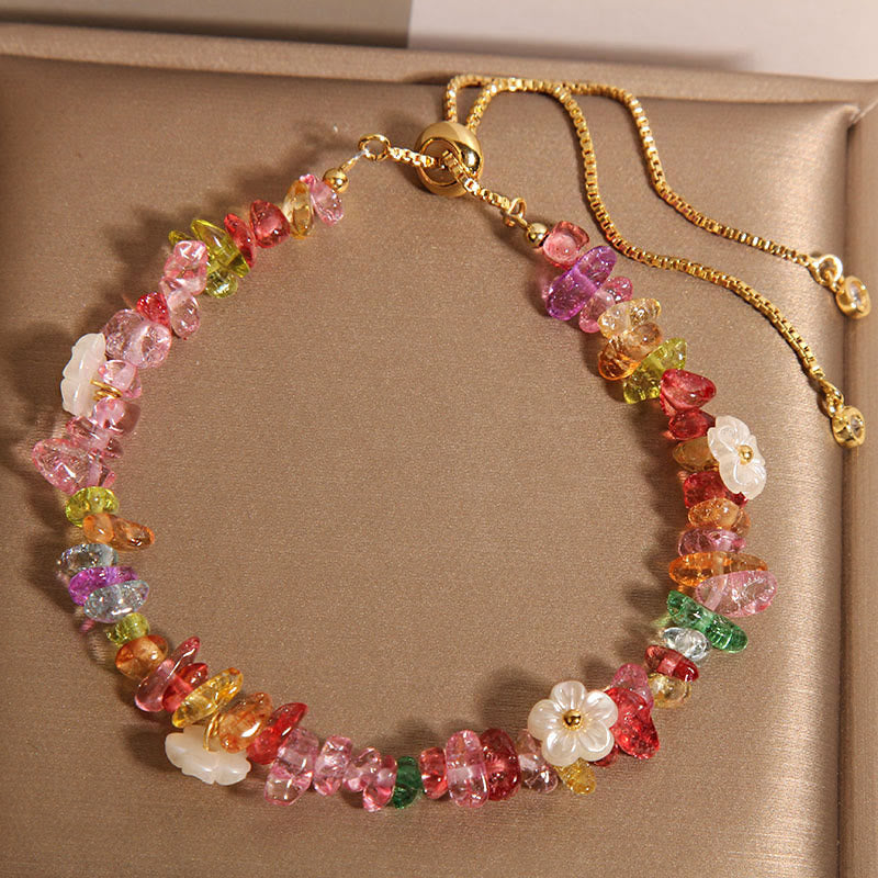 Various Gravel Crystals White Crystal Blue Crystal Protection Bracelet