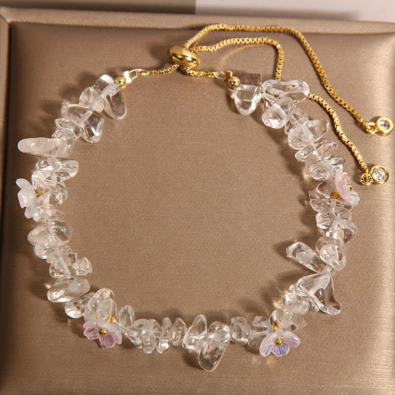 Various Gravel Crystals White Crystal Blue Crystal Protection Bracelet