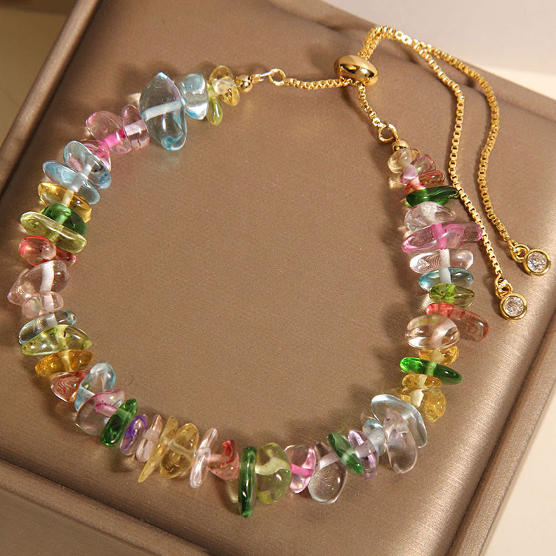 Various Gravel Crystals White Crystal Blue Crystal Protection Bracelet