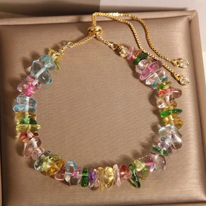 Various Gravel Crystals White Crystal Blue Crystal Protection Bracelet