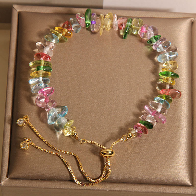 Various Gravel Crystals White Crystal Blue Crystal Protection Bracelet