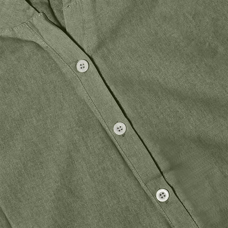 Casual Plain Button Notched Collar Women's Short Sleeve Shirt